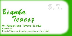 bianka tevesz business card